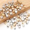 200pcs/lot Smooth Round Corner Square CCB Beads Big Hole Loose Spacer Beads For Jewelry Making DIY Bracelet Necklace Accessories