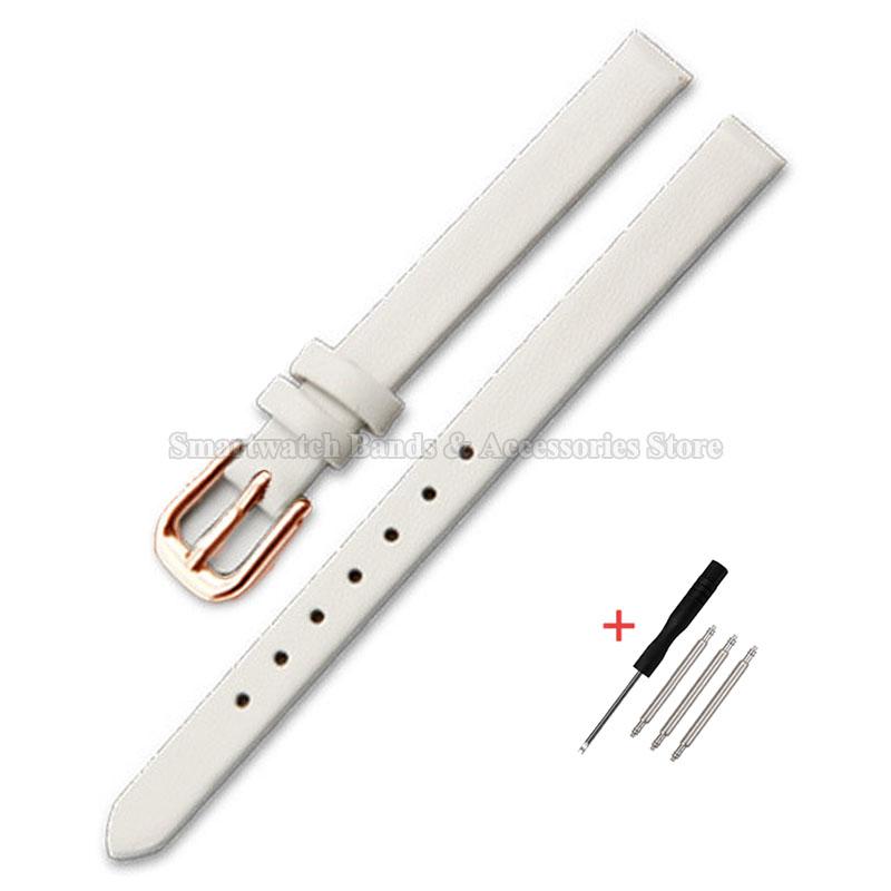 

Кожаный ремешок для часов 6 мм 8 мм 10 мм 12 мм 13 мм 14 мм 16 мм 17 мм для мужчин женщин универсальный мягкий браслет ультратонкий браслет с застежкой-пином 6mm