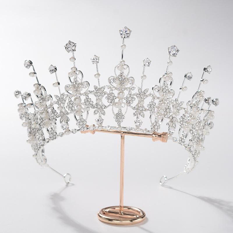 

Новая фея невеста сладкая корона свадьба свадьба вечернее платье ужин принцесса стиль тиара для женщин