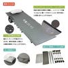 Dominant-X Cot Camping Outdoor Bed, Ultra Lightweight, Compact, Foldable, Quiet Design, Load Capacity 150kg, Waterproof, Breathable, Disaster