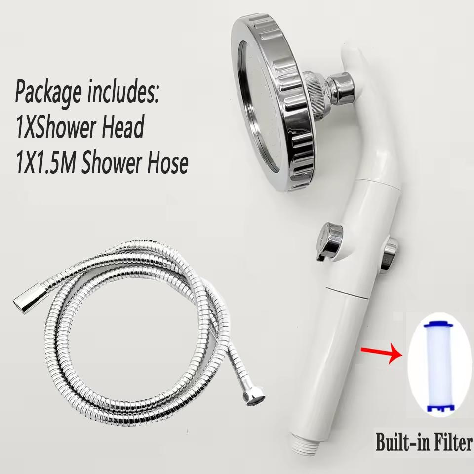 Hand Spray/Top Spray Dual-Purpose High Pressure Shower Head Big Panel Showerhead One-Key Stop Water Sprayer Bathroom Accessories