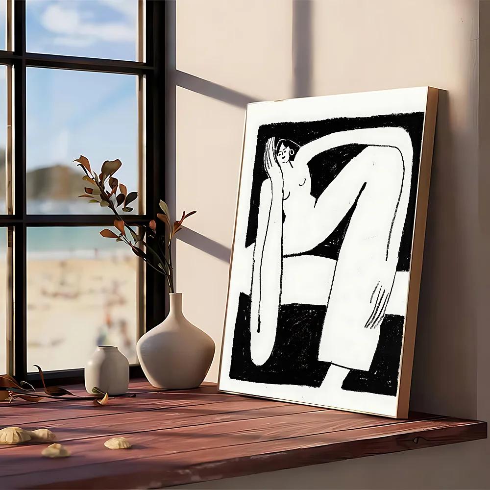 Gambar Abstrak Lind Poster No Framed Poster Kraft Club Bar Paper Vintage Poster Wall Art Painting Bedroom Study Stickers