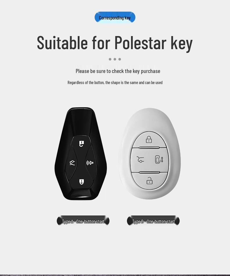 Compatible Key Case Buckle for Jihu Alpha S5, Kaola T5, BAIC New Energy, ARCFOX Cars. Suitable for Men and Women.