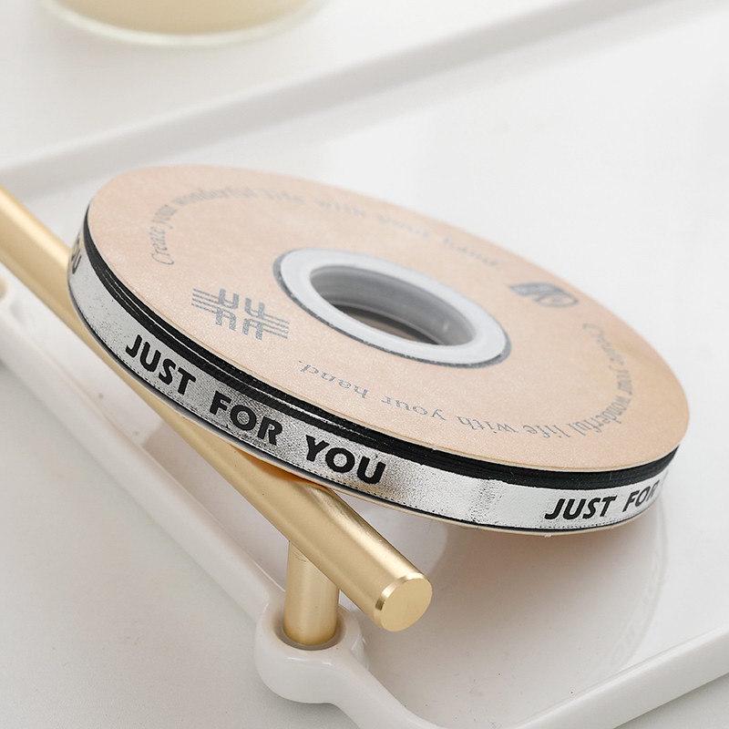 Små gull- og sølvbarer, bånd, gullfolie, sommerfuglbånd, blomsterkunst, blomster til DIY baking, kake- og gaveeskedekorasjon