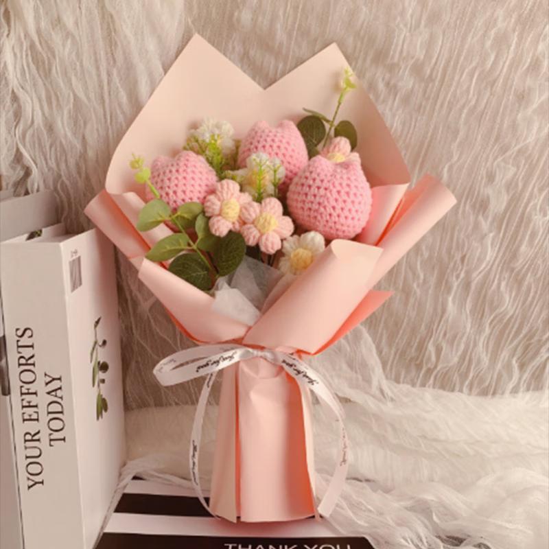 

Jianixiong Handmade Woven Tulip Pillow