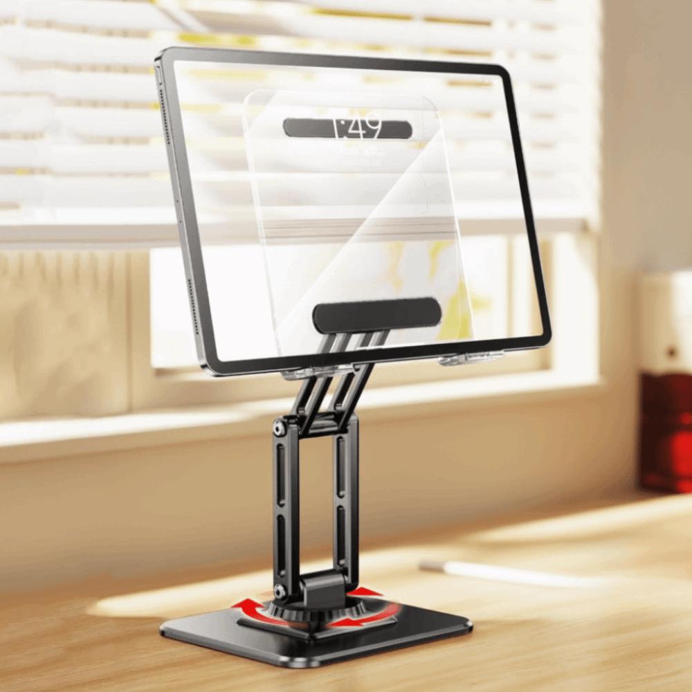 Aryclic Panel Foldable Tablet Stand Transparent Adjustable Tablet Foldable Holder Multi Angle Metal Frame Tablet Phone Bracket