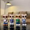 Cartoon Bear Piggy Bank: Creative Modern Ceramic Ornament for Living Room