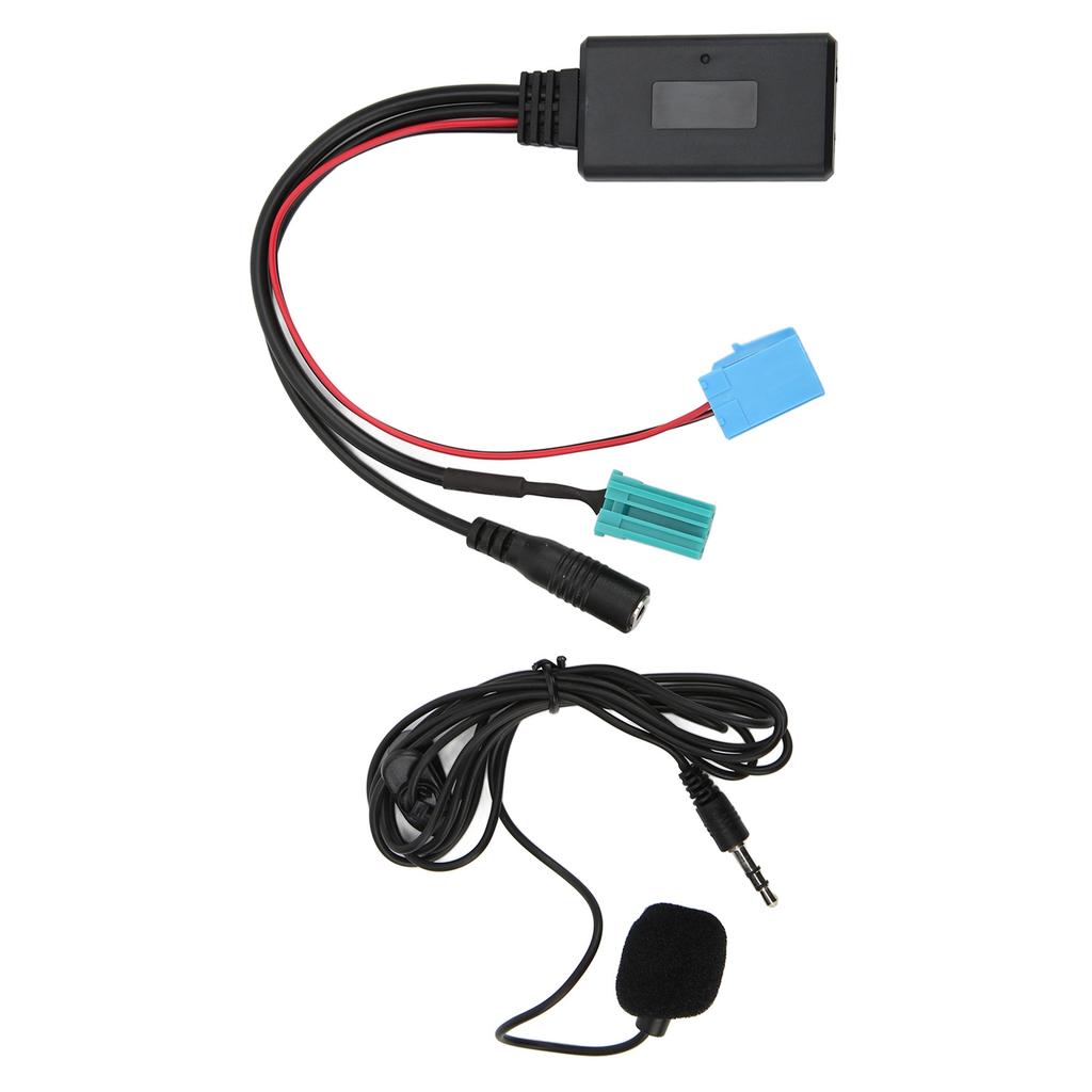 Car Stereo Bluetooth 5.0 Input Cable Audio Music Adapter 6Pin with Microphone Replacement for Clio
