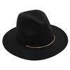Top Hat Wool Felt Hat Men'S And Women'S Wool Hat Jazz Hat Flat Edge Sun Hat Tide