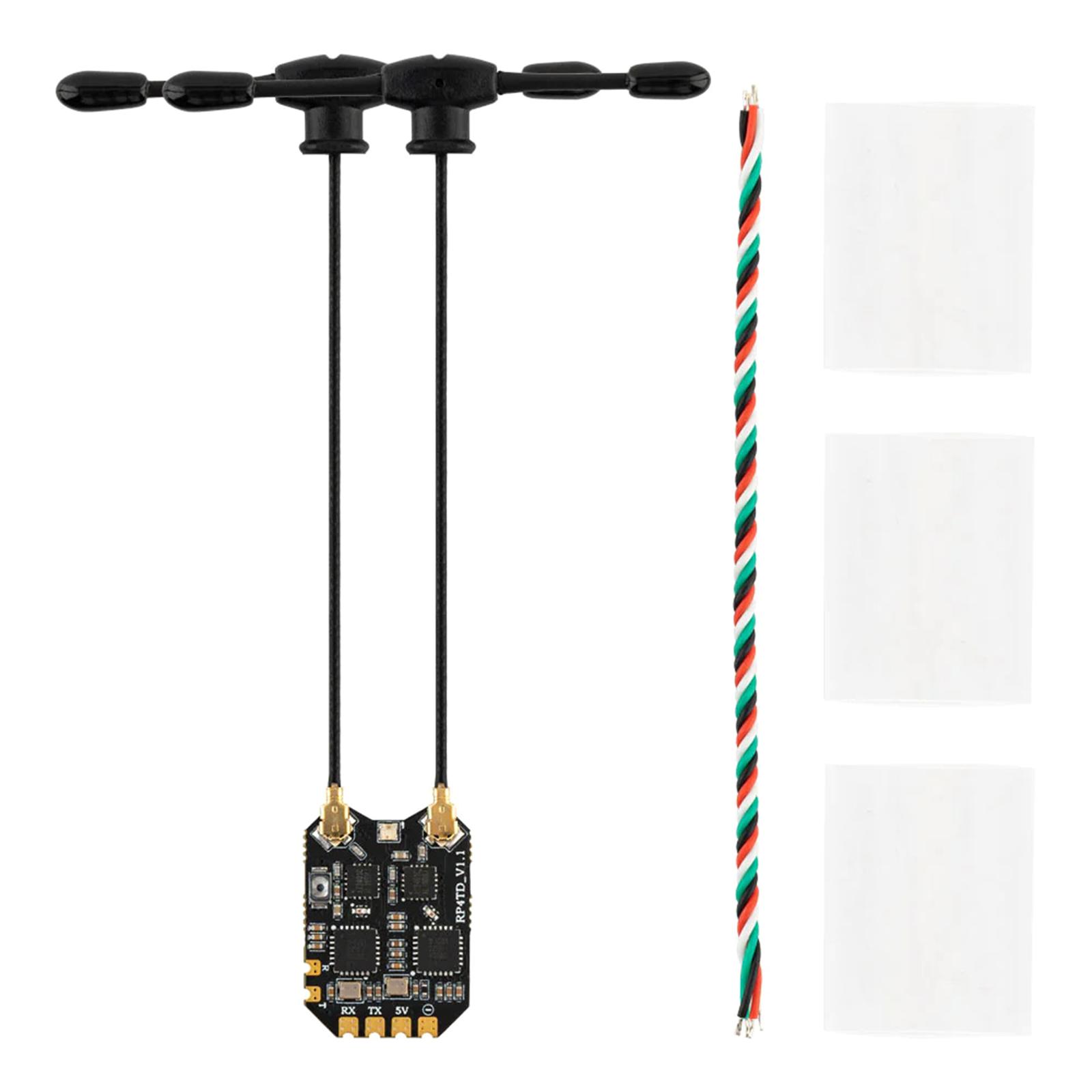 

Radiomaster RP4TD ExpressLRS 2.4ghz Наноприймач 2.4 ГГц Діапазон частот Розширений приймач Подвійний TCXO Вбудований WIFI