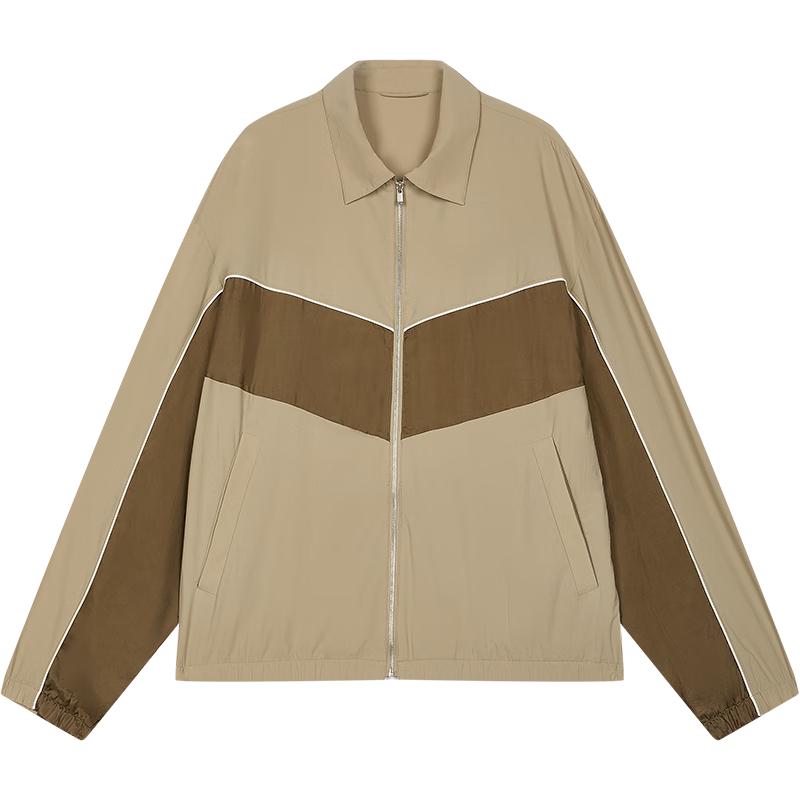 

CROQUIS Men s Loose Fit Spliced Lapel Jacket L