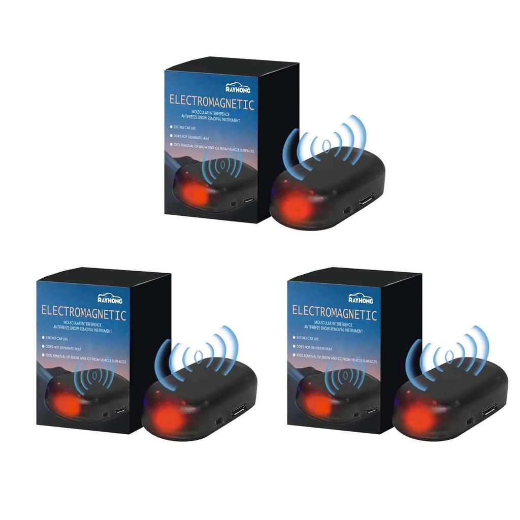 Car Solar Electromagnetic Molecular Interference Antifreeze Device Snow Removal Instrument Windshield Deicer Defog Winter Upgrad