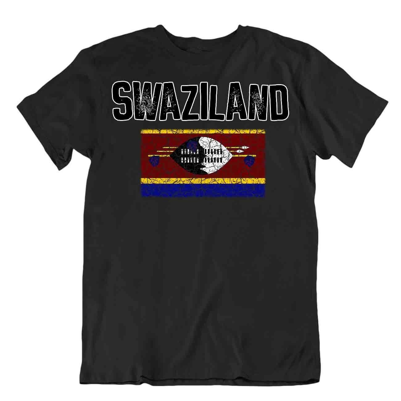 Flag T-Shirt Swaziland Fashion Country Souvenir Gift Tee Pride logo 2XL