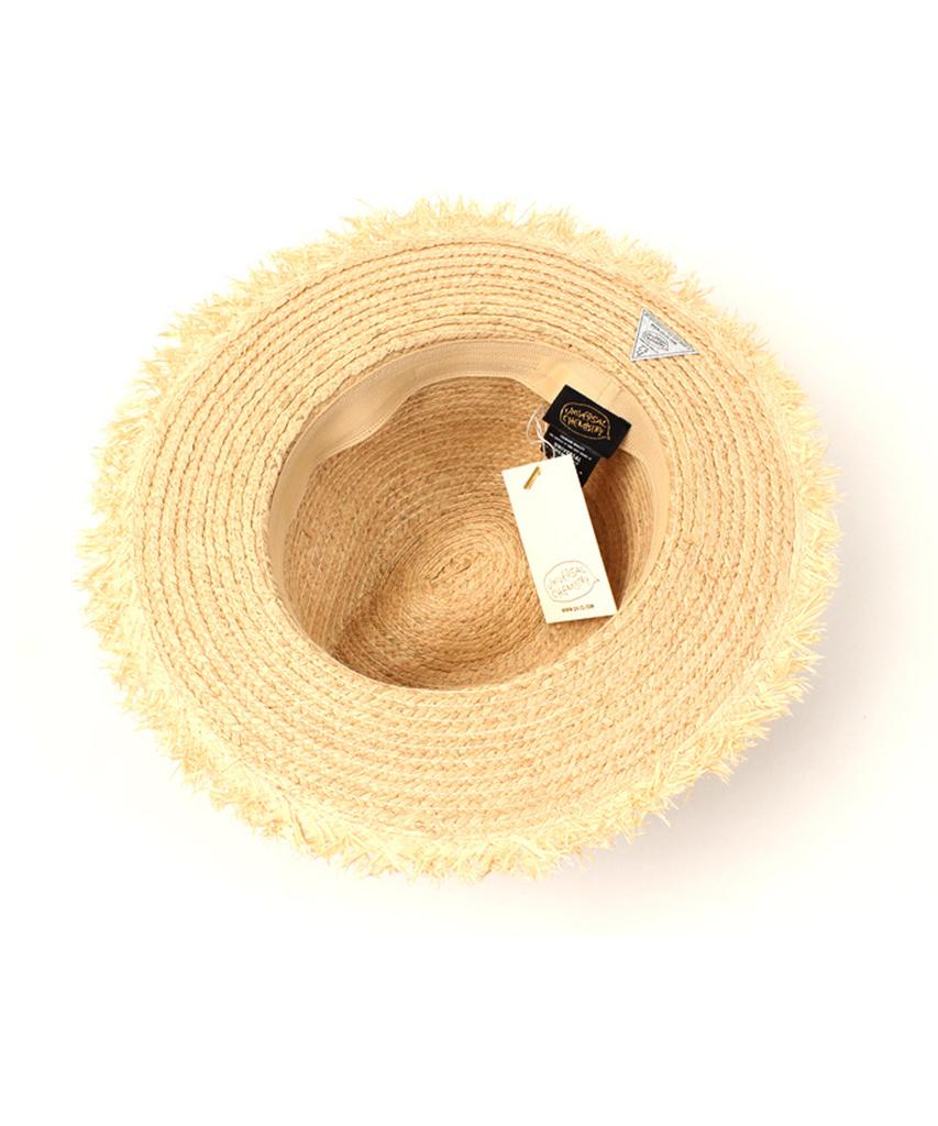 Yunibeosyeolkemiseuteuli Gold Metal Natural Fedora Summer Fedora
