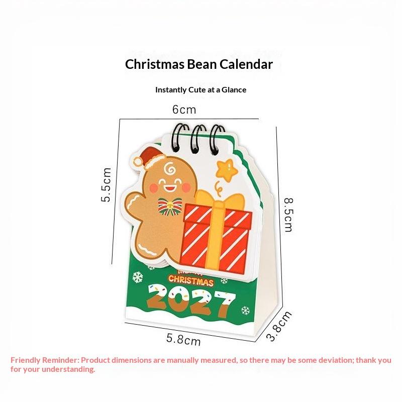Portable Cartoon Cat 2027 Desk Calendar Coil Mini Daily Planner Schedule Mark Calendar Ornaments Office Desk Accessories