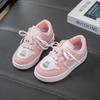 Children's cute cartoon sneakers girls casual shoes 2025 autumn new boys board shoes fashion white shoes trend