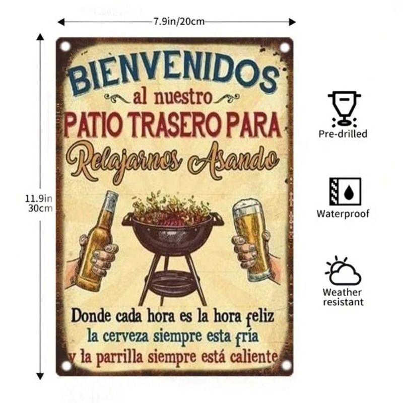 

Retro Metal Tin Sign Poster Vintage Wall Plaque Home Bar Decor