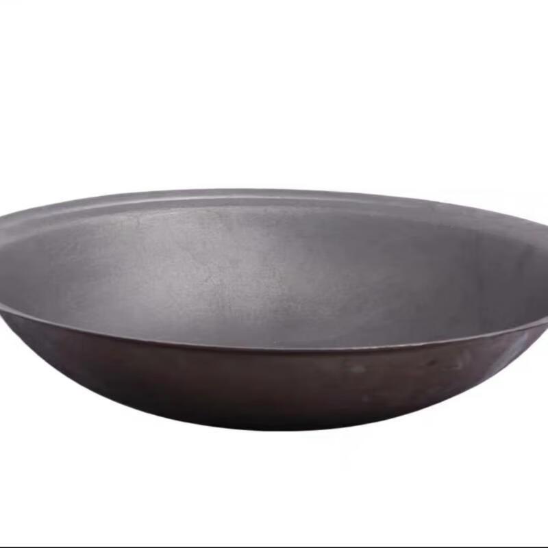 GOWKE 60cm Traditional Uncoated Cast Iron Wok