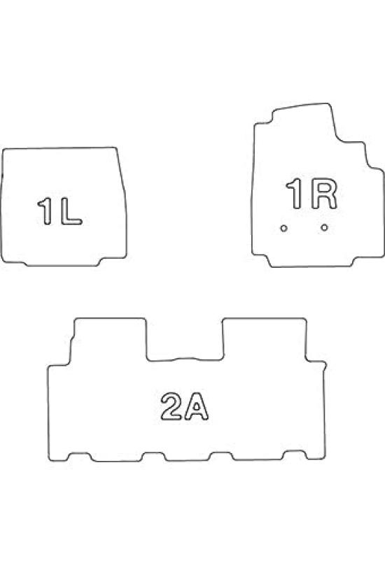 Clazzio Floor Mat 3D Type Set for 1 JJ1 H30 NEW Rubber Type Black N-VAN (2018)/7~ EH-2050 [5EEHB2050K]