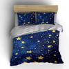 Sternennacht Bettwäscheset Bettwäsche Bettbezug-Set Bettbezug Kissenbezüge  (1 * Bettbezug 2 * Kissenbezüge, ohne Bettdecke)