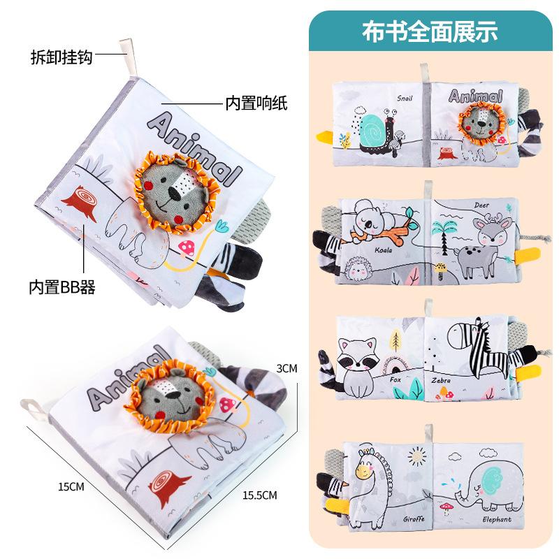 Montessori Babybücher 0–12 Monate, weiche Stoffbücher für Babys, Jungen, 1 Jahr alt, pädagogisches Ruhiges Buch, Lernspiele, Mädchen, Geschenke