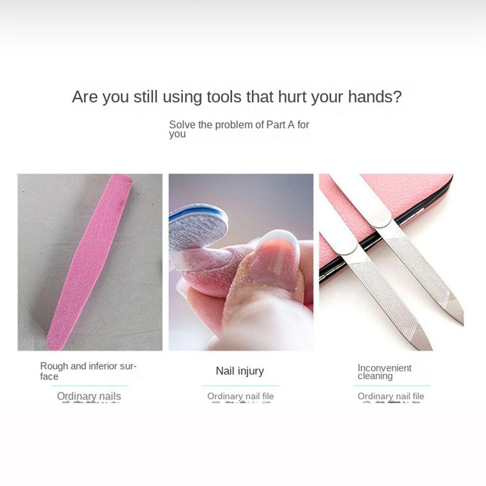 Colorful Nail Polishing Strip Nano Glass Polishing Stick Compact Nail File  Nail Salon