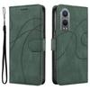 For OnePlus Nord CE4 Lite 5G/Oppo K12x 5G (China) Case Shockproof Wallet Card Holder Leather Phone Cover Curved Line