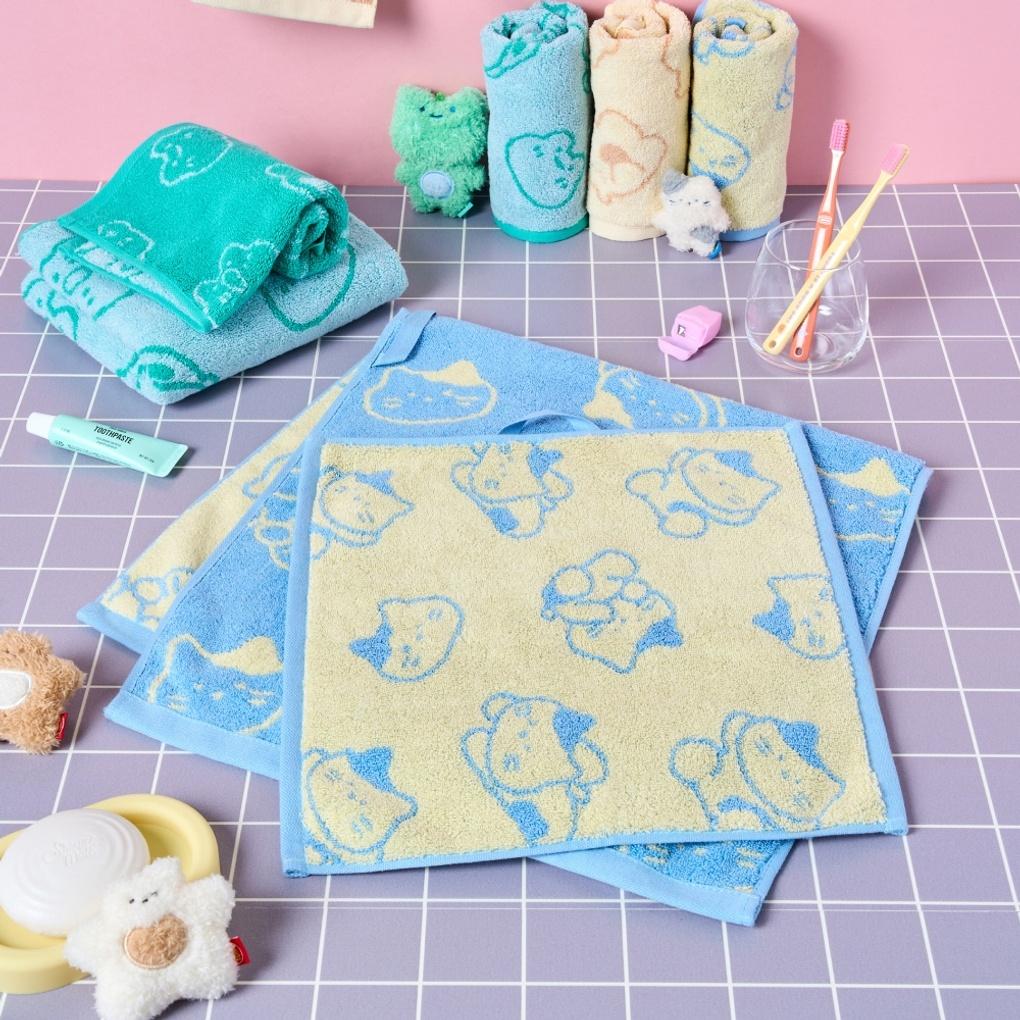 All Day Jump Rainy Hand Towel 2PCS 34*34 Mint_FB1225006