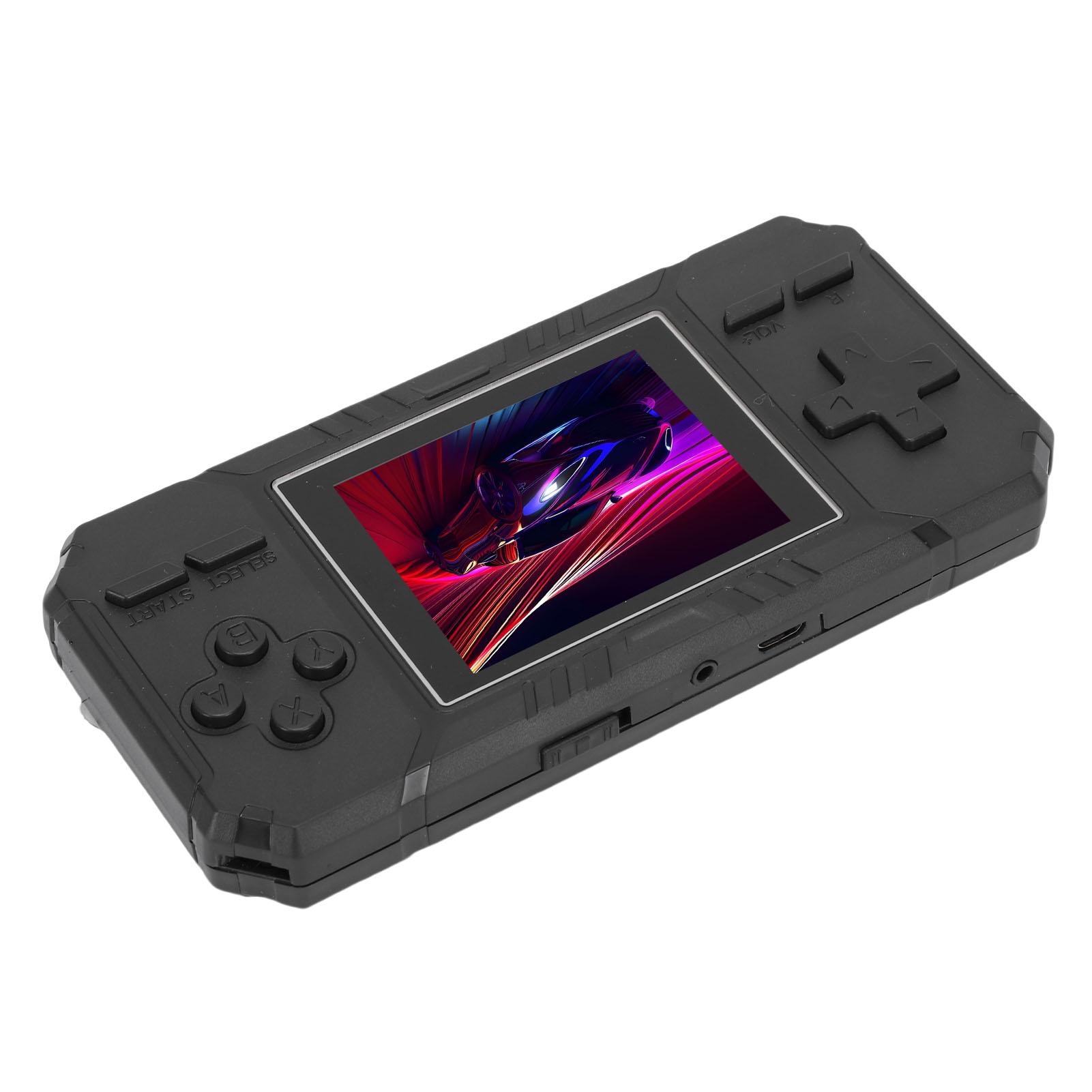 Портативная игровая консоль 3-дюймовый HD-экран AV-выход Ретро-игровая консоль Встроенные игры с джойстиком Черный