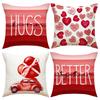 Valentinstag Kissenbezug Rot Liebesbrief Kissen Sofa Wohnzimmer Bettseite Weiche Tasche Rückenlehne Büro Lendenkissenbezug