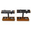 Oirlv Watch Stand, 2 Pieces, 4 Pieces, Wooden Display, Storage, Photography, Luxury, Stylish, Compatible with Eligible Bills SM19203 (Black)