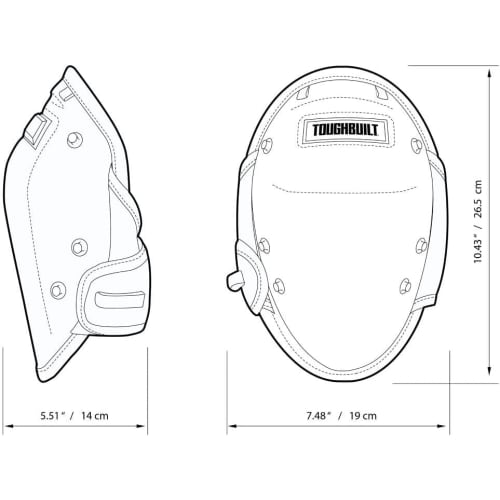 KNICKS TOUGHBUILT TB-KP-G2 Knee Pads (Set of 2)