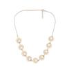 Gold Tone Contemporary Classy Pearl Shell Necklace For Women