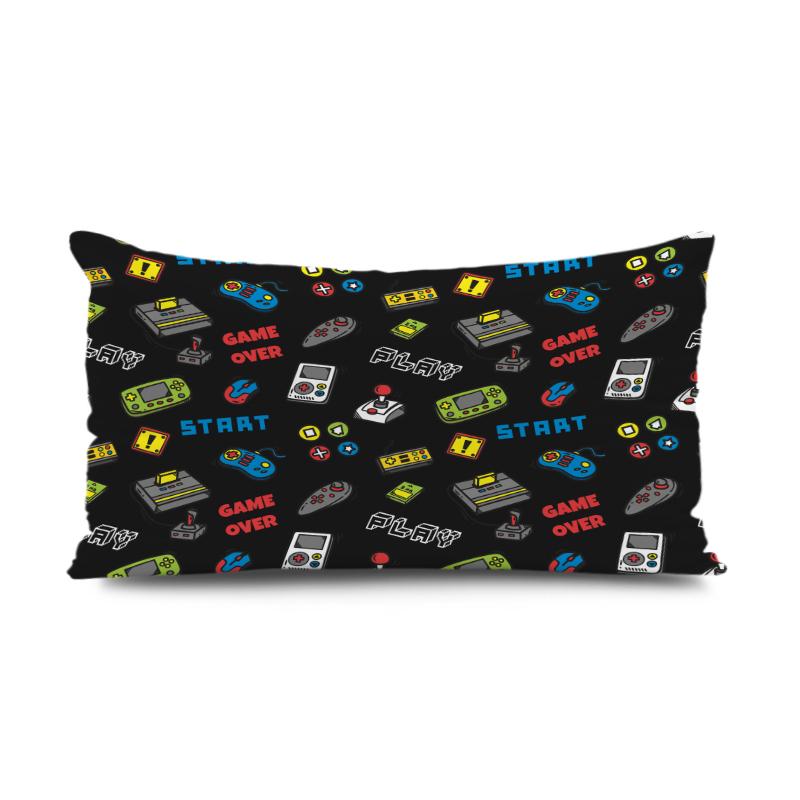 

Чехол для игровой плеера 30X50 см, черный игровой автомат, декоративные подушки для спальни, дивана, цветное распыление 30*50cm