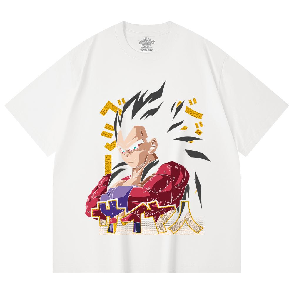 230 Gsm 100% Cotton Dragon Ball V18 Goku Print Unisex Heavy Cotton T Shirt
