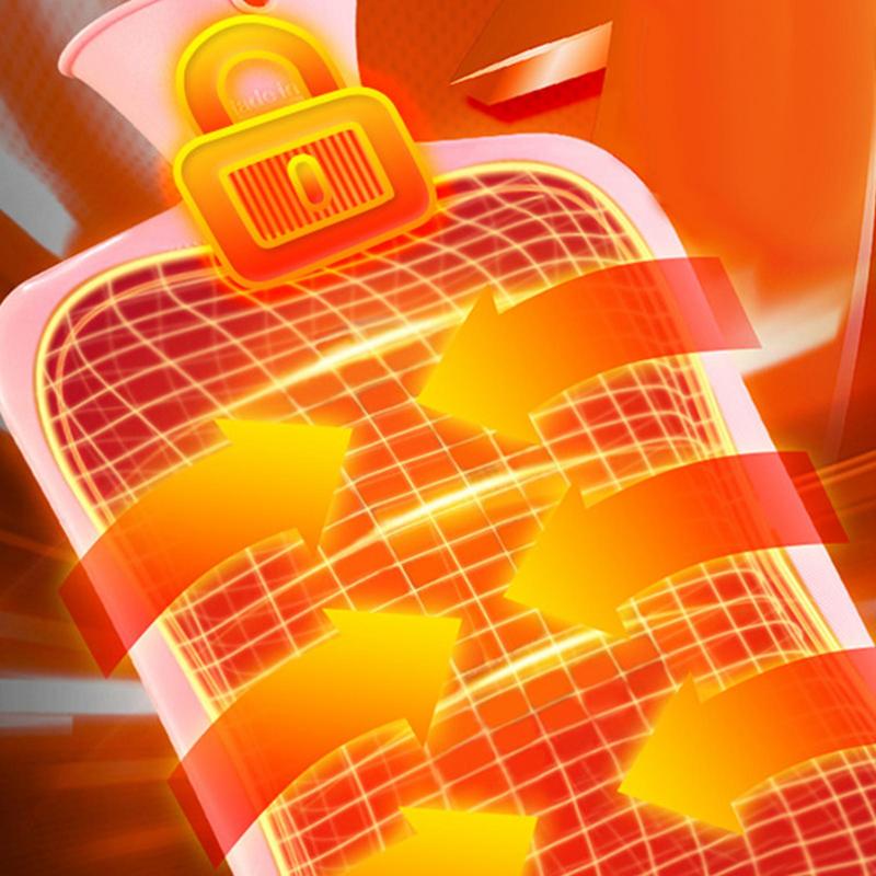 1000ml Hot Water Bottle Filling Water Hand Warmer Convenient Belly Warm Warm Bag Heating Warm Water Bag