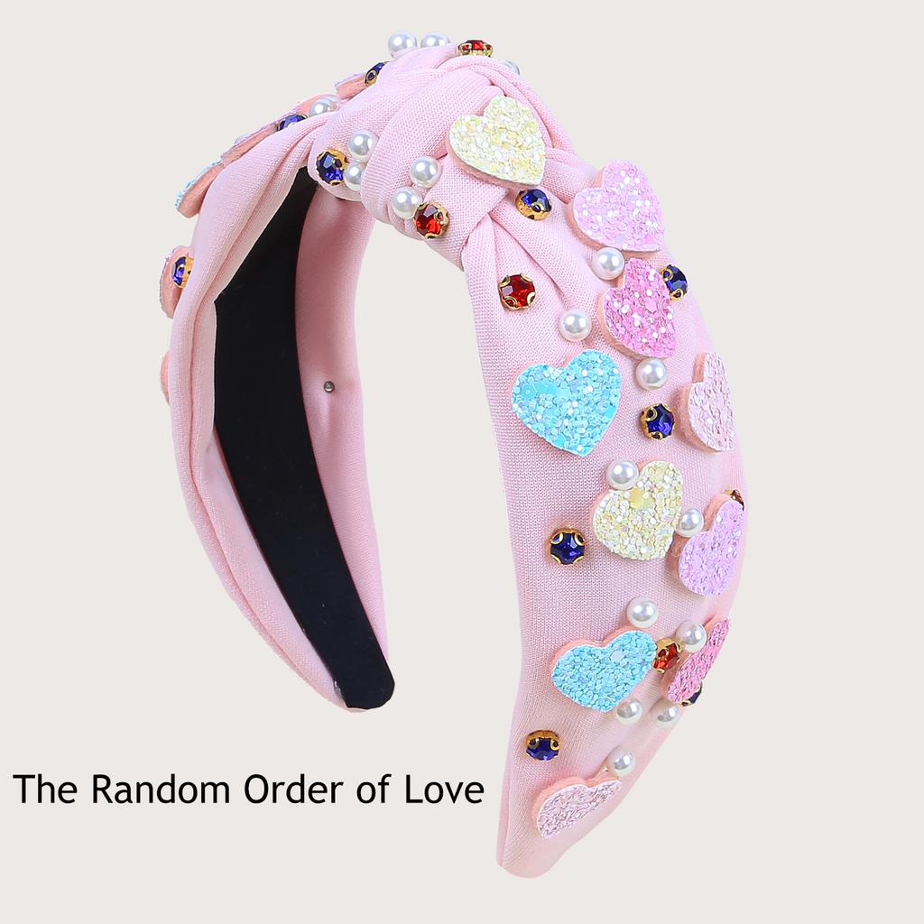 Damen Perle Kristall Stirnbänder Mädchen Glitzer Stern Stirnband Feiertagsparty Herz Haarreifen Kinder Kinder Haarschmuck