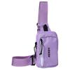 New NERDY Polyester Sling Bag Shoulder Bag Crossbody Bag Unisex Purple PNES21AA043601