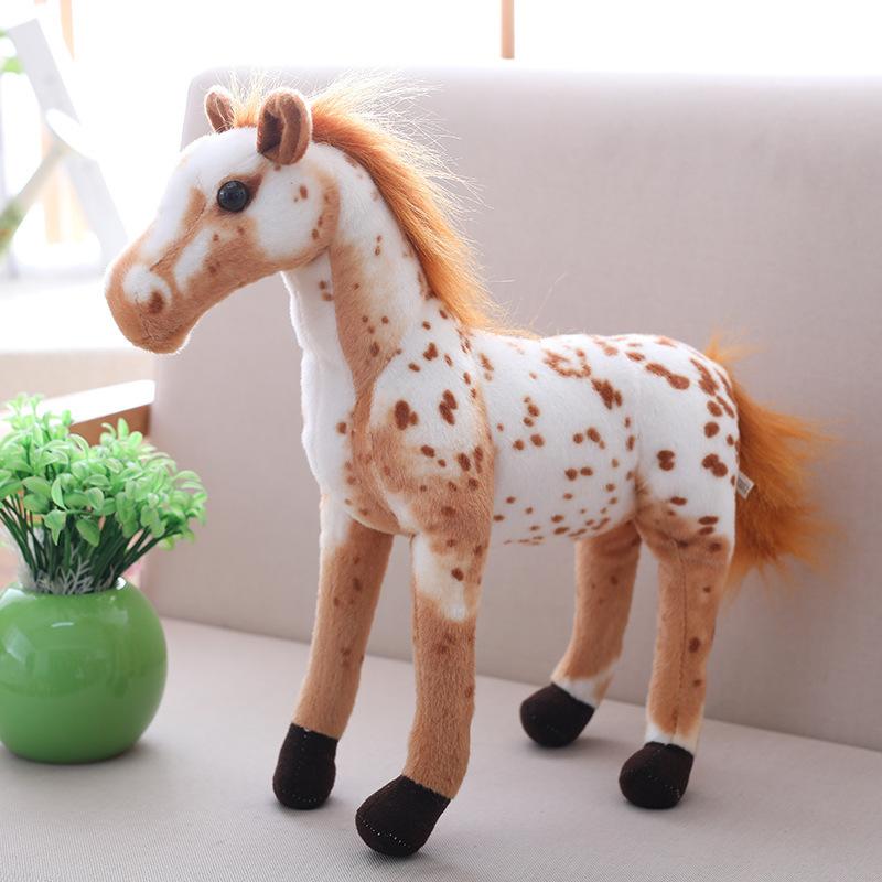 Simulation Animal Pony Doll Sweat Horse Doll Plush Toy Rag Doll Doll Children's Birthday Gift