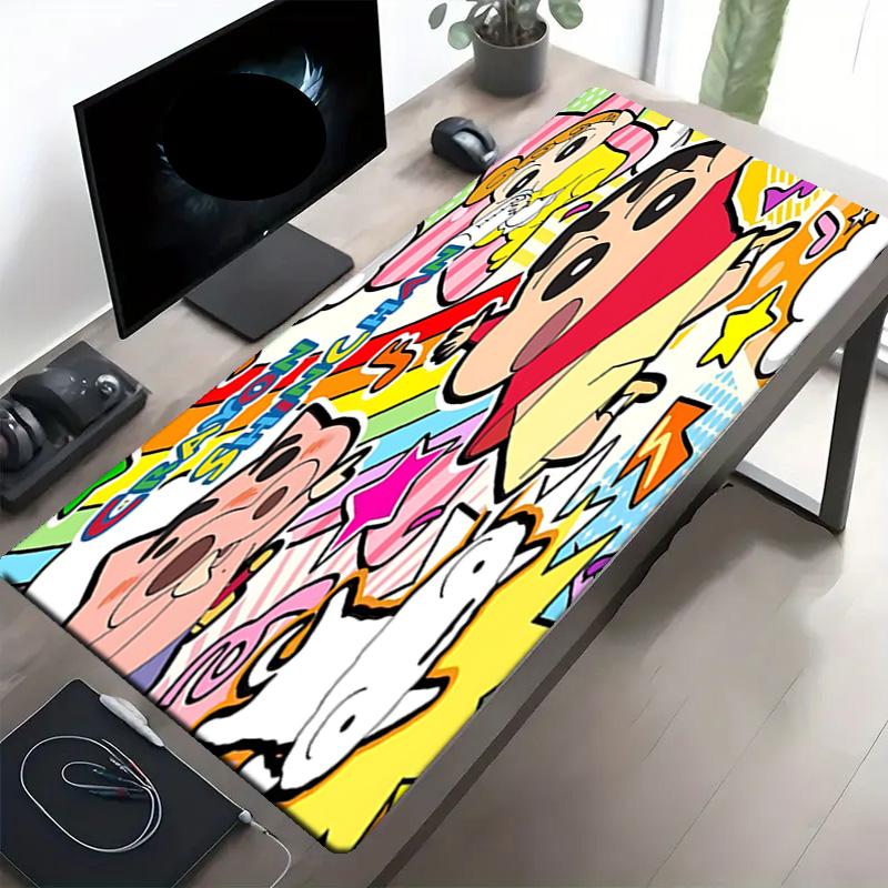 Crayon Shin Baskılı Mouse Pad, Kaymaz Masaüstü klavye Matı, PC Dizüstü Oyun Çalışma Günlük Kullanım için, Havalı Festival Sürpriz Hediye