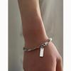 Minimalist Geometric Stainless Steel Bead Bracelet For Men Women Summer