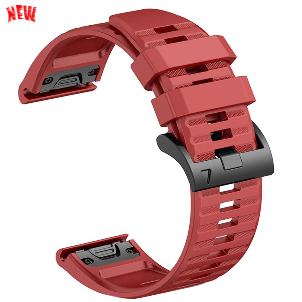 22mm 26mm Silicone QuickFit Sports Strap For Garmin Epix PRO Instinct 3 Quatix/DELTA/TACTIX/Fenix 6XPro 7 E 8pro 5XPlus Bracelet