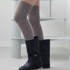 [hiig] No.612 Melange Brown Over-knee Socks
