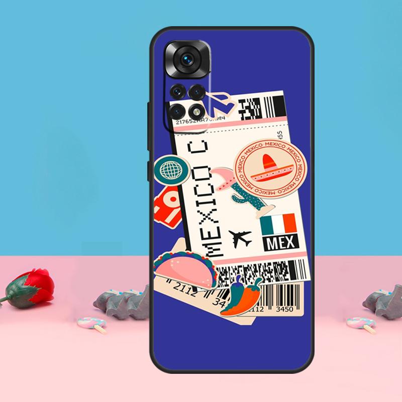 New York TOKYO Traveltickets Cover For Xiaomi Redmi Note 12 10 11 13 14 15 Pro Plus Case For Redmi 15C 13C 12C 10C 14C 15