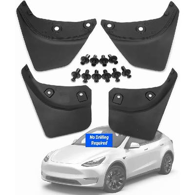 Klutchtech Tesla Model Y Spatlappen Spatbord Spatbord Spatbord Compatibel met Tesla Model Y - Accessoires (Set van