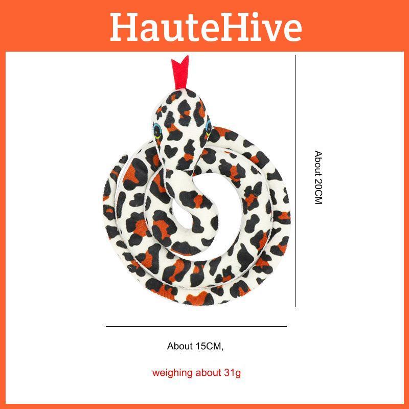 Neues Plüsch-Katzenspielzeug Realistisches Schlangendesign Mit Interaktivem Geräusch Perfekt Zum Kauen Und Spielen Für Haustiere 33g