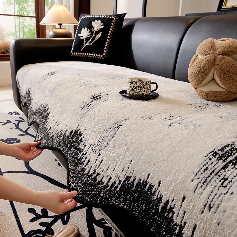 Strictly Selected Four-Season Universal Special-Shaped Sofa Cushion, New Non-Slip Straight Row Irregular High-End Sofa Seat Cushion Cover