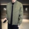 Men's Trendy Baseball Collar Bomber Jacket for Spring/Autumn 2025