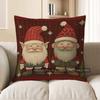 Home Decor Christmas Tree &amp; Snowflakes Decorative Pillow Cover Pattern Cushion Cover Suitable For Sofa Bedroom Car Pillow Cover
