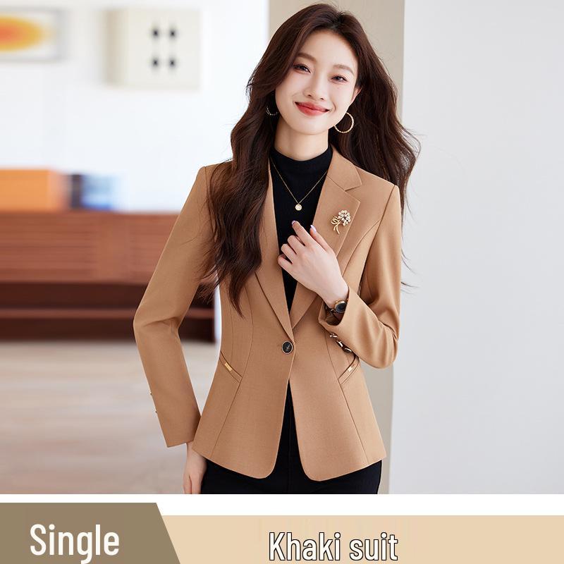 Женский черный приталенный блейзер - Высококлассная весенне-осенняя коллекция 2025 Medium (M)